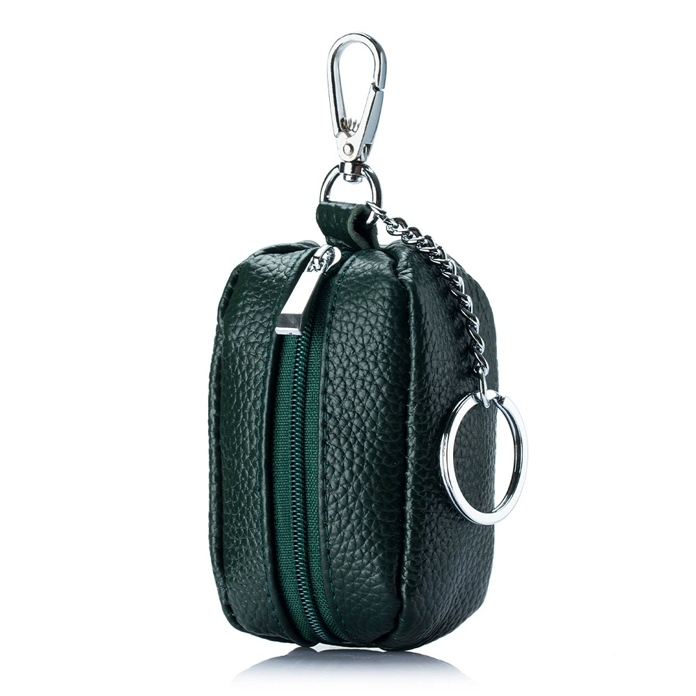 Cute universal storage system, key bag, capacious wallet for men and women, genuine leather