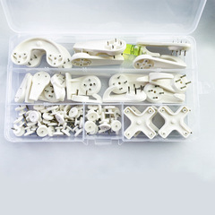 供跨境62pcs塑料相框畫框日用牆釘無痕掛鈎套盒免打孔婚紗照暗掛