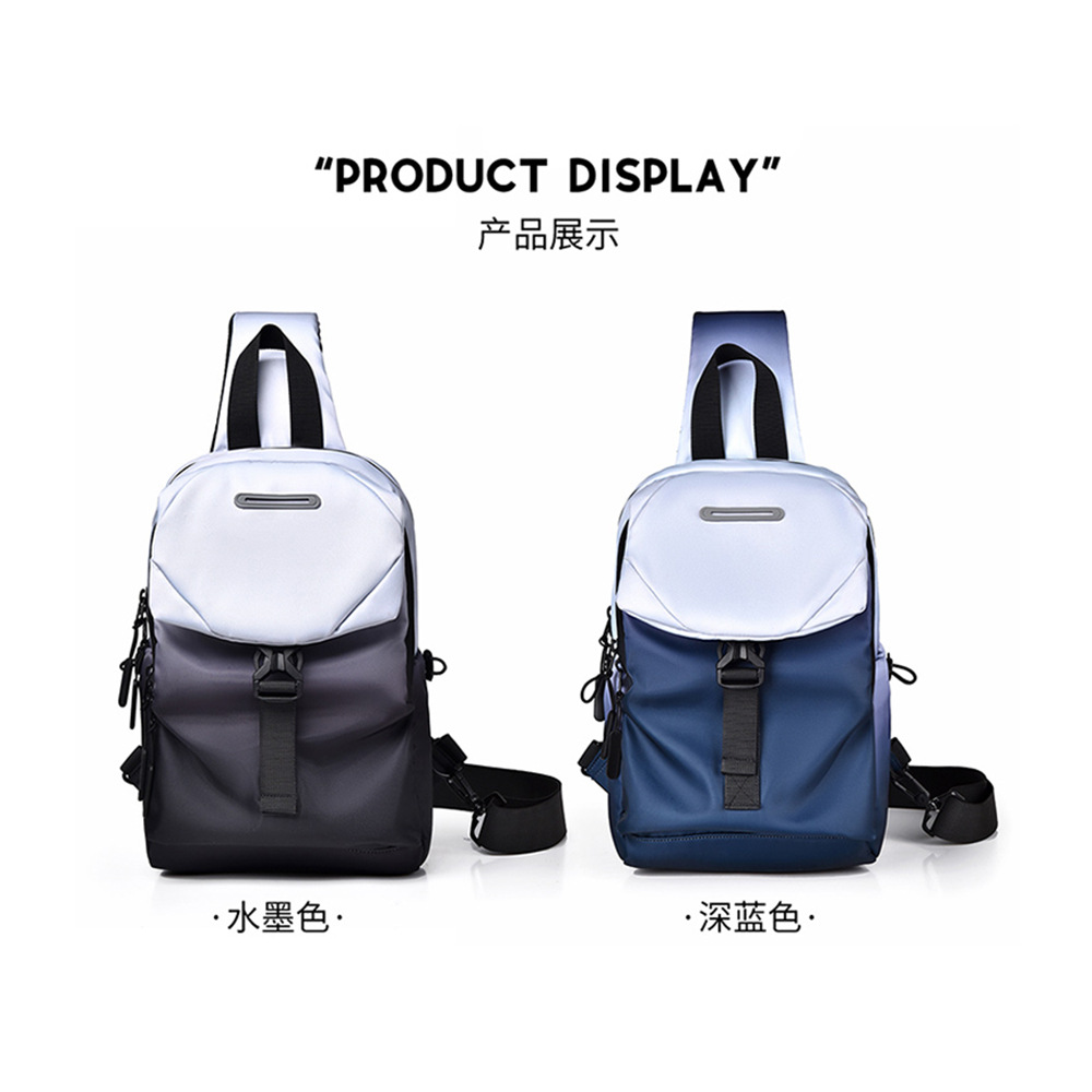 Transfronterizos otoño y invierno nueva gran capacidad de ciclismo al aire libre unisex mochila de pecho mochila de trampolín inclinado bolsa de moda bolsa de ocio