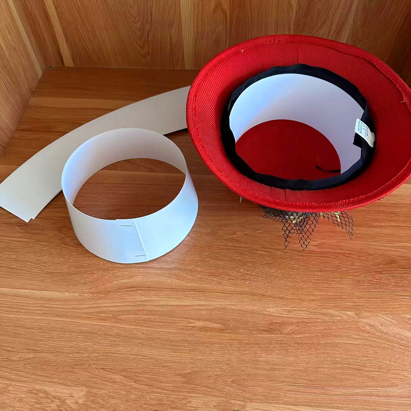 Hat storage supplies in stock supply basin cap white cardboard cap holder cap support dome flat basin cap paper inner support