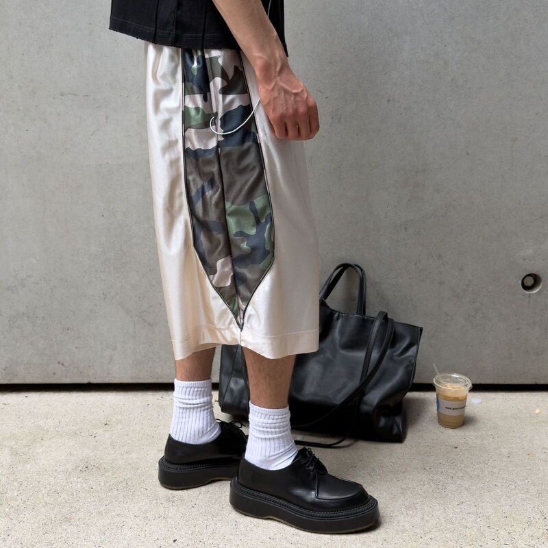 2025 European and American Cross-Border High Street American Retro Summer Silk Sports Breathable Basketball Shorts Wholesale