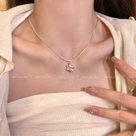 锆石星星金属项链女2023年新款轻奢小众设计高级感锁骨链颈链配饰