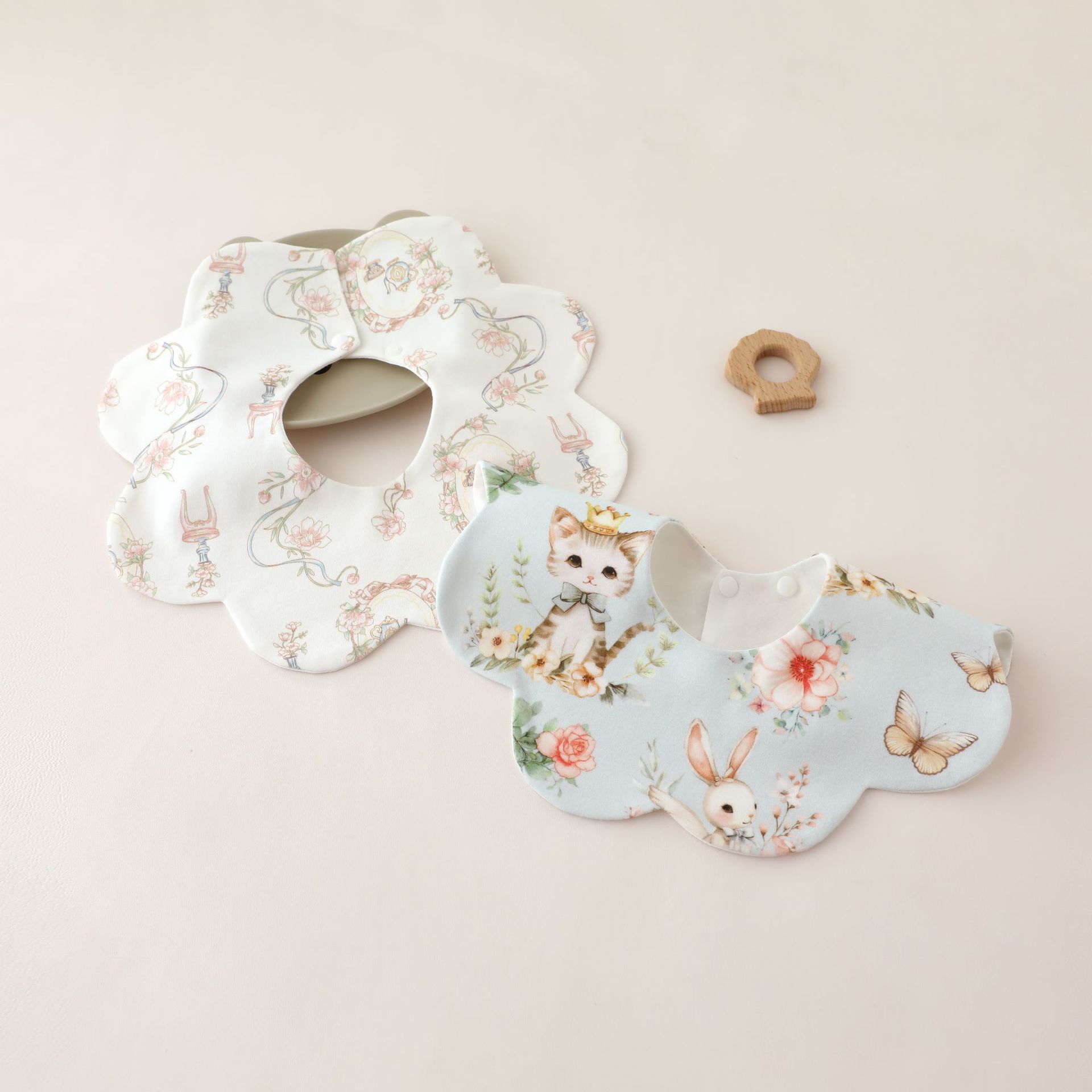 Sakura meow rabbit mouth towel set (2 pack)