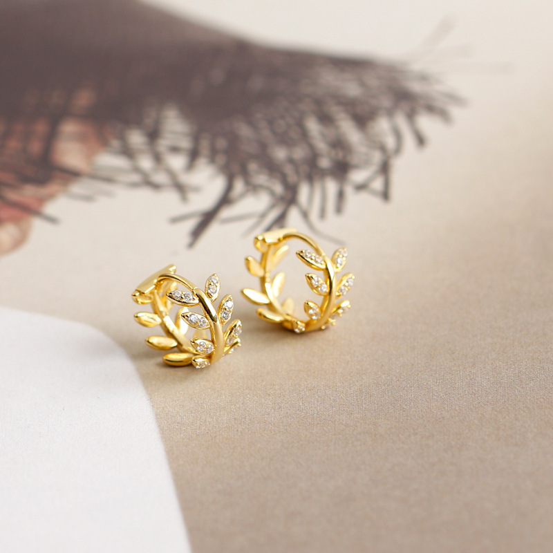 simple wickershaped leaf ear buckle wholesale Nihaojewelrypicture10