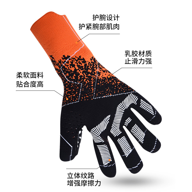 Fabricante en stock portero guantes de fútbol portero adulto Falcon competencia profesional antideslizante niños guantes transpirables