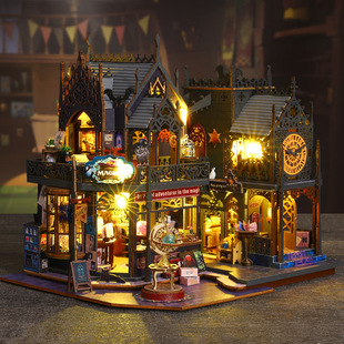 Gatt DIY Cabin ES012 Holo Mocheng Wooden Handmade Assembled Micro Landscape Model Decoration Gift