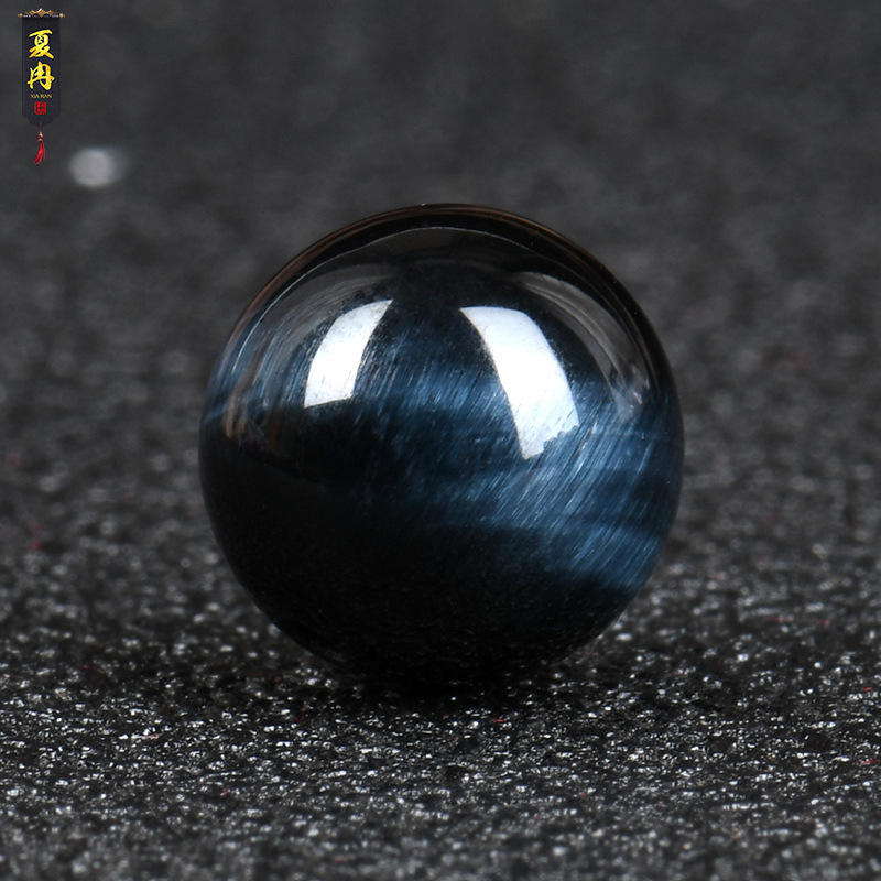 7A Natural Blue Tiger Eye Stone Loose Beads DIY Hand-Woven Jewelry Accessories Beaded Tiger Eye Stone Spacer Beads with Bead Material