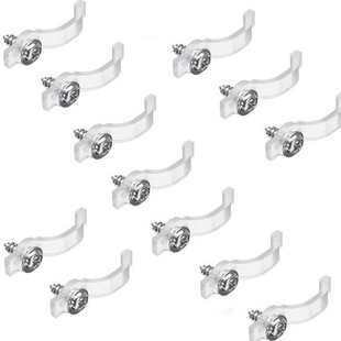 LED epoxy light bar fixed clip transparent arc fixed card holder 3528/5050 light strip fixed clip