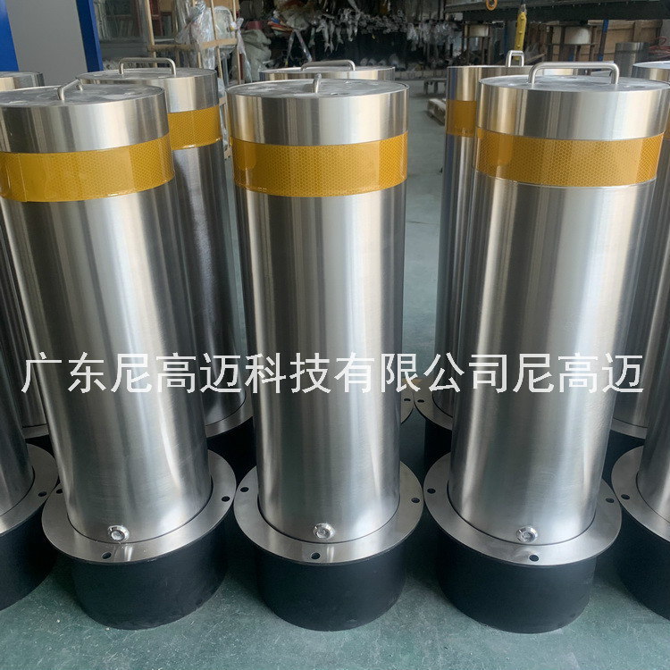 移动路桩交通设施304不锈钢可拆卸护柱活动路障防撞柱升降地桩阻