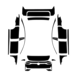 Car paint protective film Vizzion Invisible Car Cover - glossy-black-tpu-24-26-volkswagen-id7-vizzion