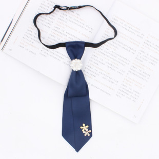 Korean Style Academy Style Small Tie Collar Accessories Bow Tie Ribbon No Pointed Tide Tie Pearl Accessories TS220