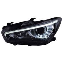 适用于龙鼎 适用于英菲尼迪q50L大灯总成低升高改装全LED鹰眼日行