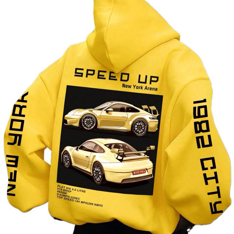 Set Sports Racing 3D Printing Hoodie Vintage Oversized Hoodi|undefined