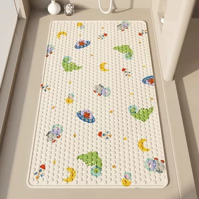 special mat for playing in – Avtomobil döşəmə paspasları - wc-spaceship-little-dinosaur-suction-cup-mat-6090cm