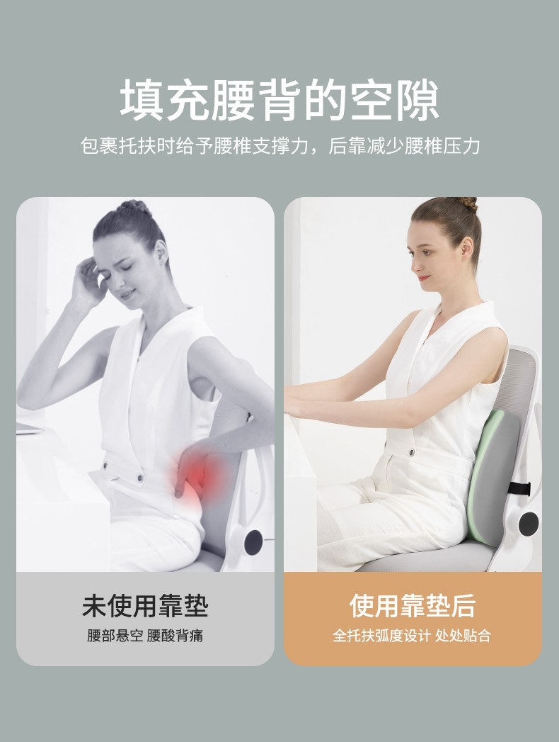 Suitable for lumbar support cushions, waist pads, seat pillows, office workstations, and is a special lumbar support for long-term sitting