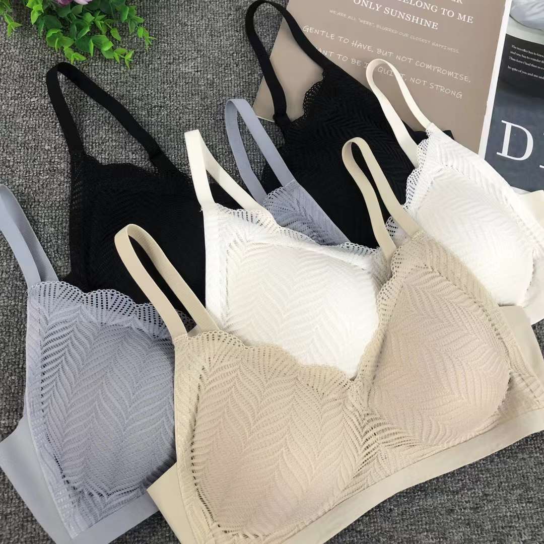 Nueva taza de látex sin marcas de alta calidad, chaleco de dama sin anillo de acero, bra de yoga, ropa interior deportiva, mujer al por mayor