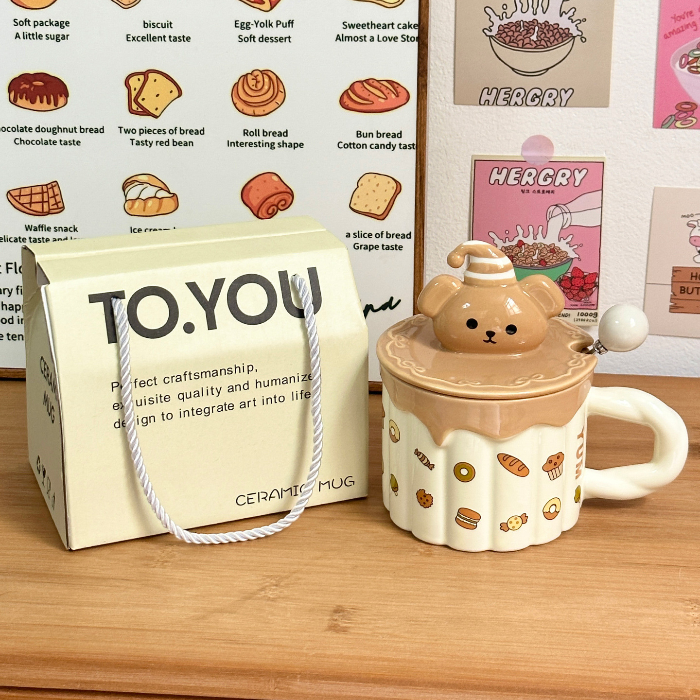 Tazas de cerámica extrañas regalo de mano creativo taza de regalo de cumpleaños taza de agua de niñas taza de pareja de alto valor facial