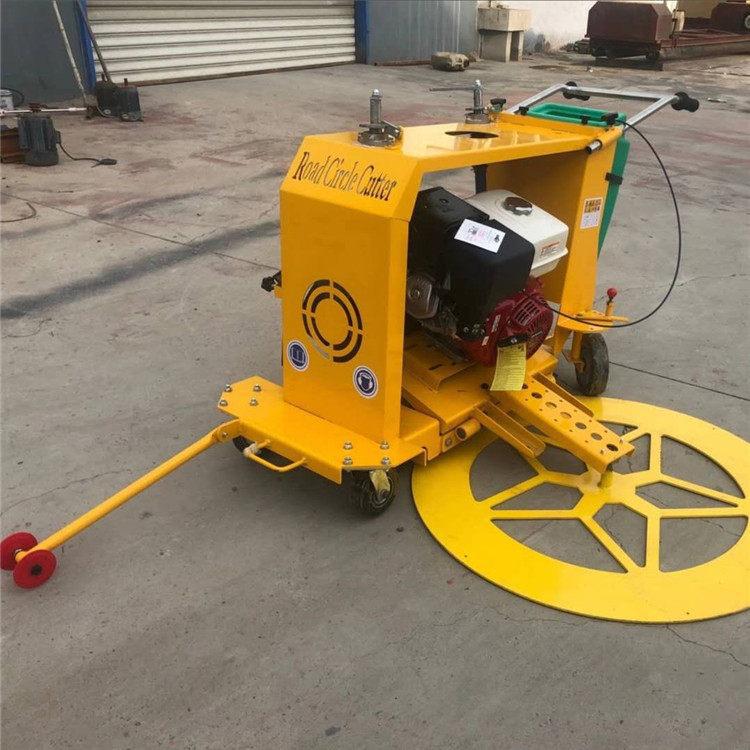 手推式圆形井盖切圆机 路面切线机 城市道路井盖机械切割机
