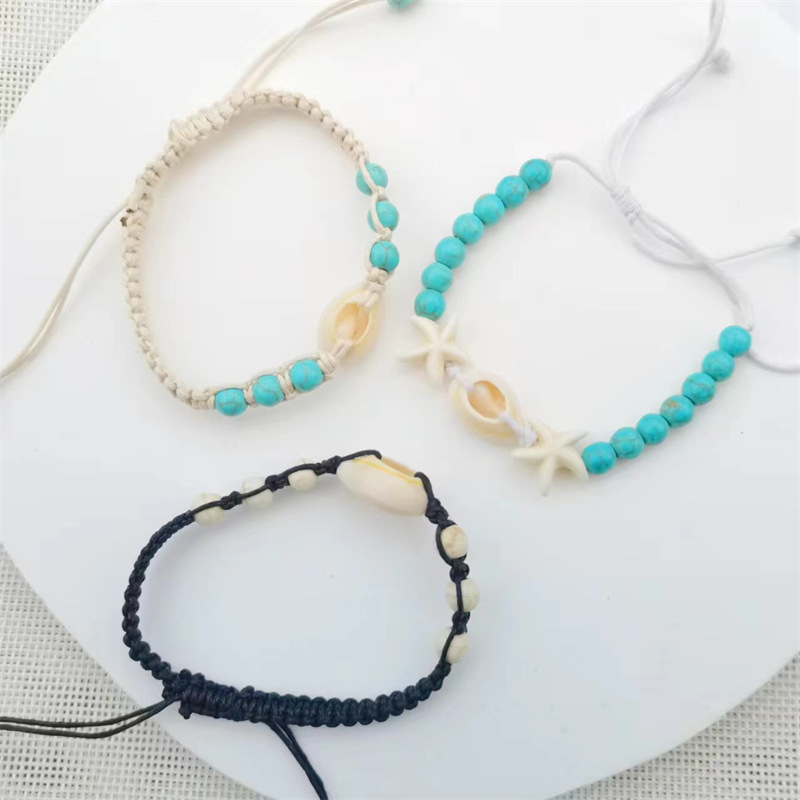 Plage Style Simple Coquille Corde Coquille Irrégulière Unisexe Bracelets display picture 4