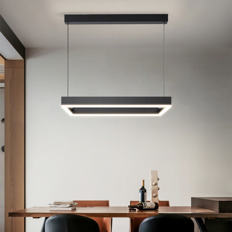 Modern and minimalistic LED fashionable square lights for living…