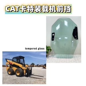 Cat Tikinti Maşını Bobcat John Deere Yükləyici Qar Təmizləyən Ön Temperli Şüşə