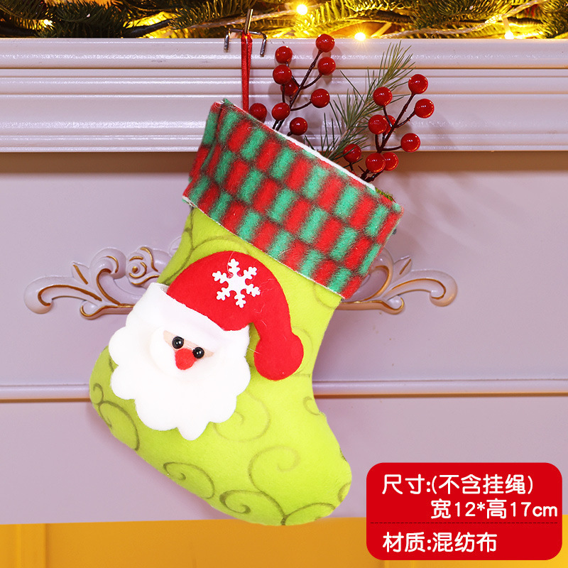クリスマスデコレーション クリスマスツリーペンダント 大きなクリスマスソックス サンタクロース 雪だるま キャンディギフトバッグ|undefined