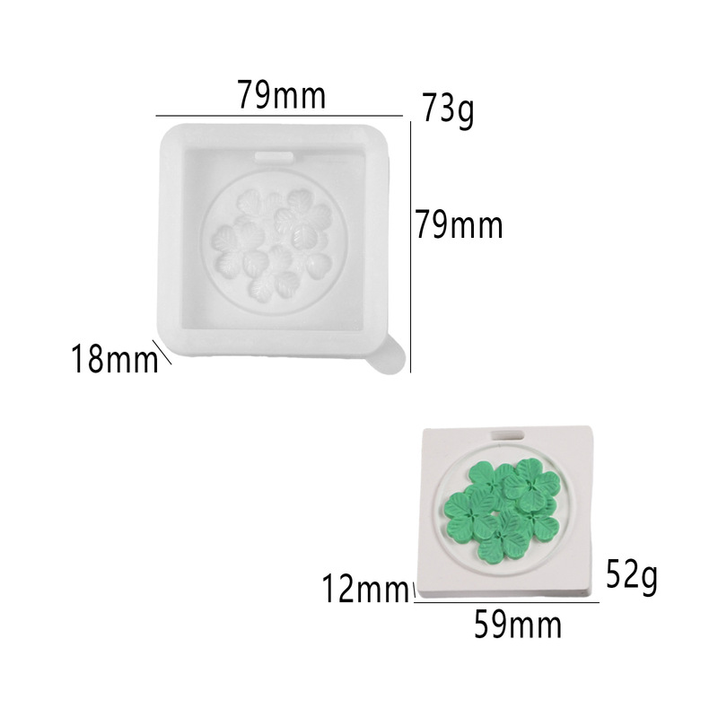 香薰车载挂牌模具花朵造型diy扩香石膏香氛衣橱香片蜡片硅胶模具|undefined