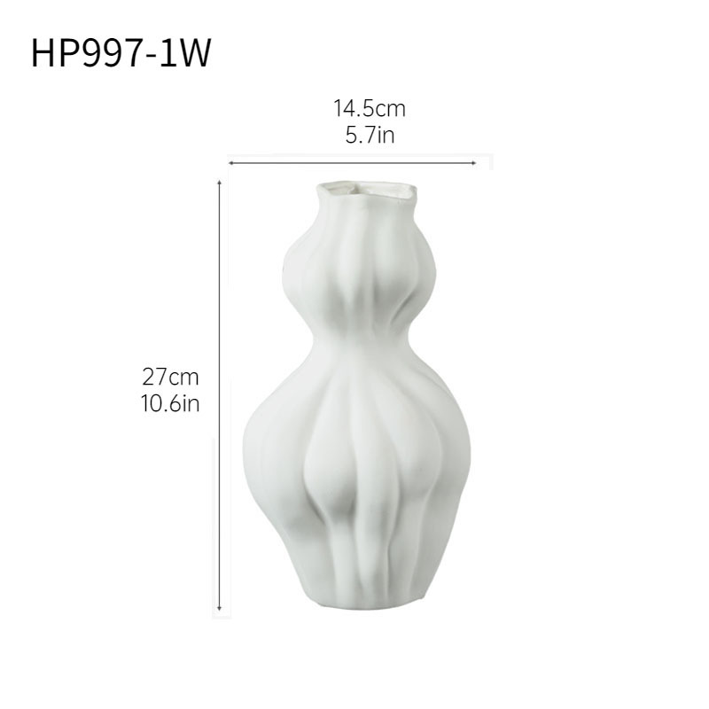 Florero blanco HP997-1W