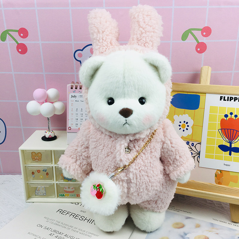 メーカー既製関節手作りクマぬいぐるみ人形中型ベビー服関節クマおもちゃ|undefined