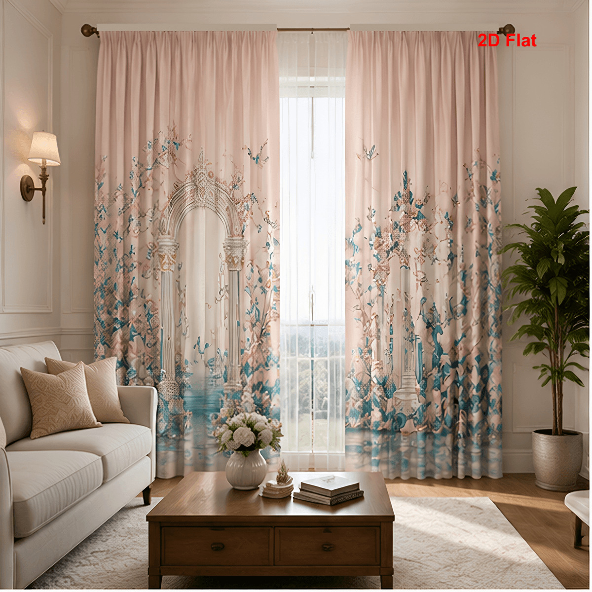 Cortina POD personalizada transfronteriza sala de estar para diseñar cortinas de impresión digital cortinas de decoración europea y americana cortina de tela gruesa image 3