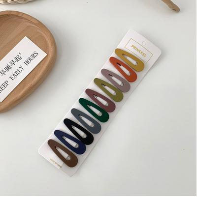 Set de 10 Horquillas BB Coreanas Simples, para Flequillo, de Colores