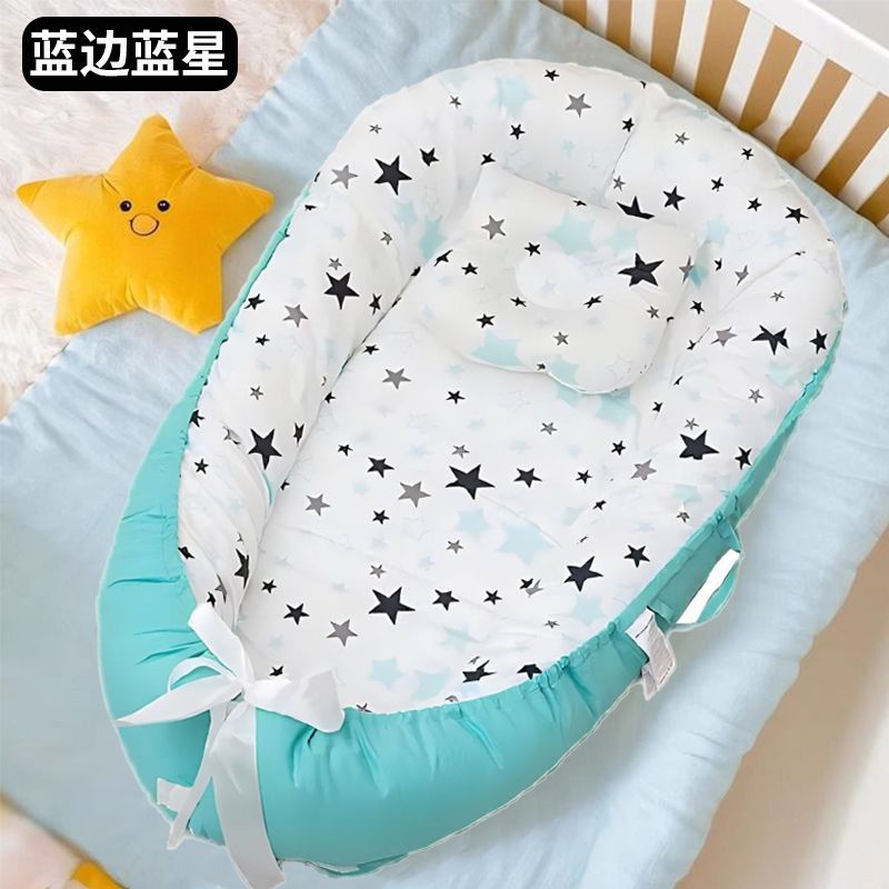 Cama de bebé portátil desmontable transfronteriza en la cama media para recién nacidos acostados para dormir