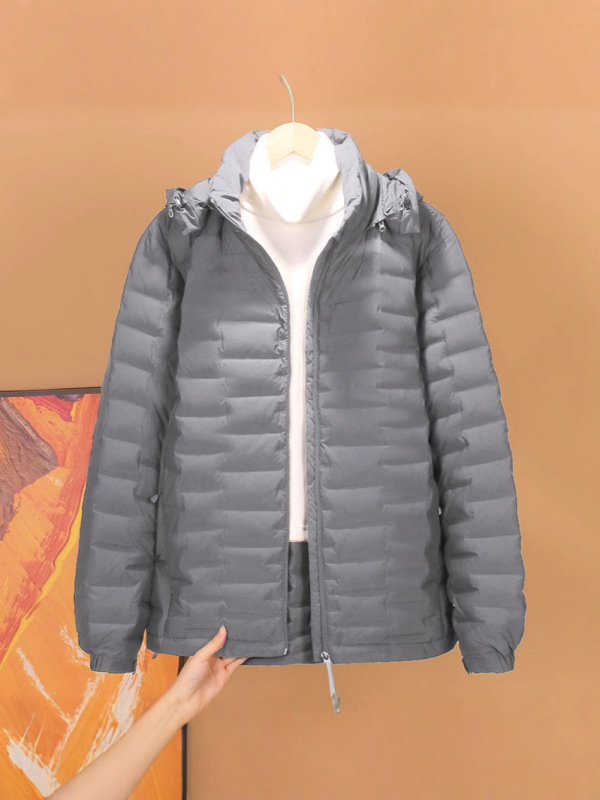轻薄羽绒服男士2025年秋冬新款短款保暖时尚可脱卸帽户外轻便外套|undefined