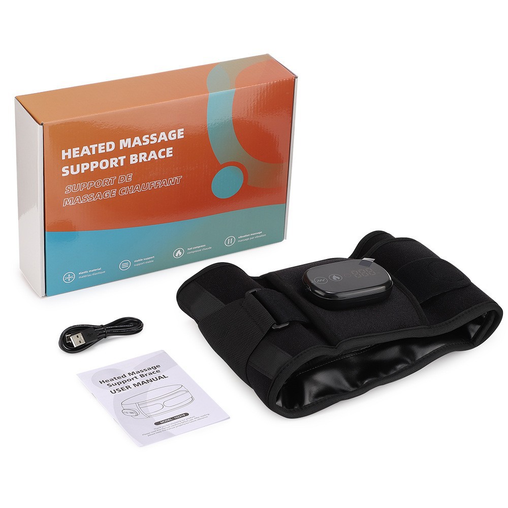 Compresa caliente de luz roja vibratoria de soporte de cintura elástica