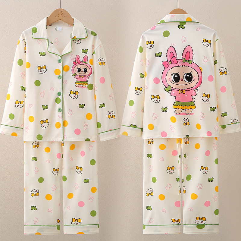 Pajamas, Home Clothes, Boys and Girls Cartoon Suits, Korean Style Baby Suits, Boys and Girls Intimates, Cardigans, Middle and Large Children's Autumn