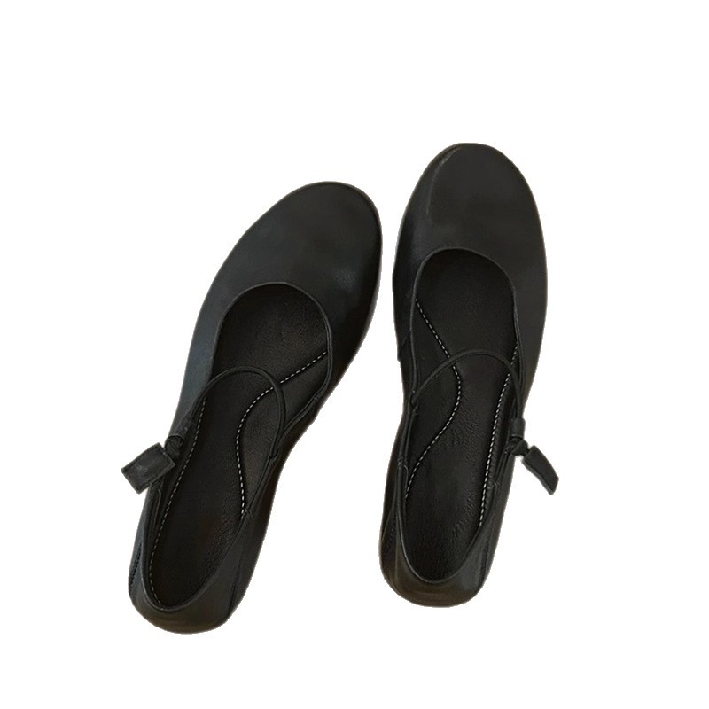 Scarpe mary jane in vera pelle da donna décolleté basse comode_voghion.com