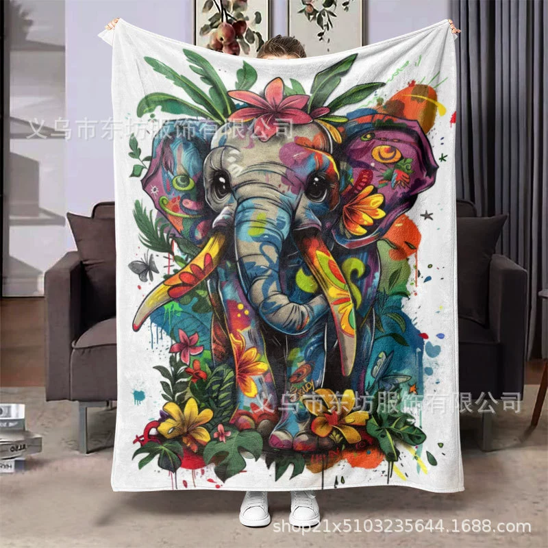 Оригинальный лесной слон креативный мягкий и удобный фланелевый ковер универсальный