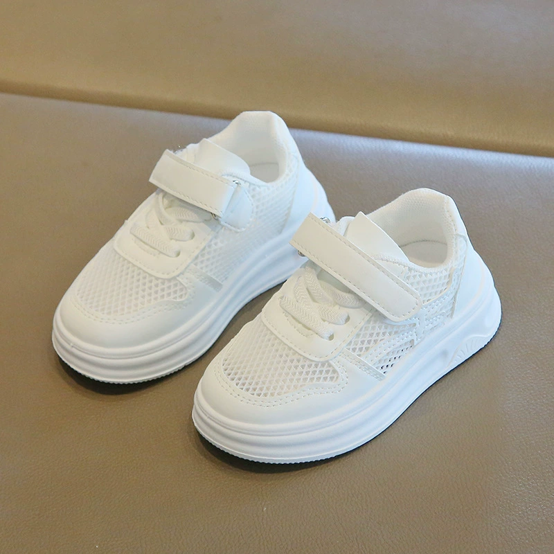 Children's white shoes, sneakers for men and women, sports shoes, soft sole