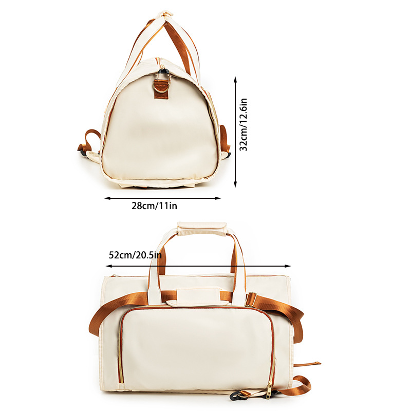 Travel Suit Garment Wear-resistant Foldable Storage Hanging Clothes Bag Crossbody Convertible_voghion.com