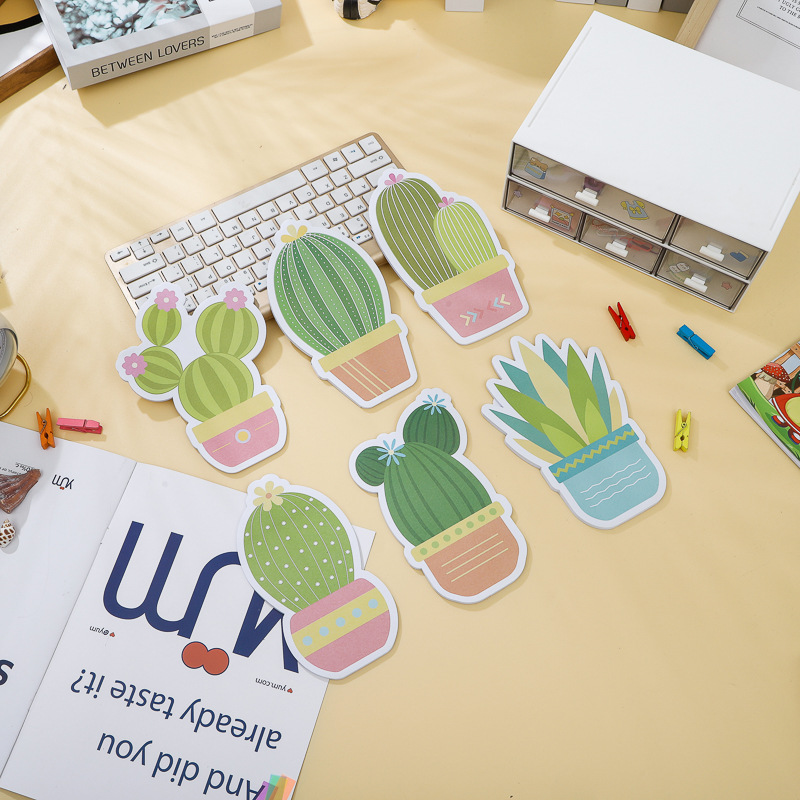 도매 만화 모양의 포스트잇 노트 사무실 귀여운 노트 스티커 높은 컬러 값 학생 메시지 핸드북