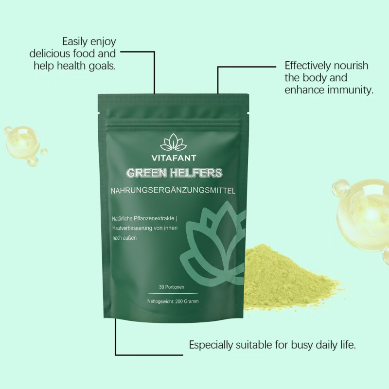 Cross-Border Exclusive Supply of Green Helfers Matcha-Flavored Energy Powder That Supports Digestion Cross-Border Exclusive Supply of Green Helfers Matcha-Flavored Energy Powder That Supports Digestion