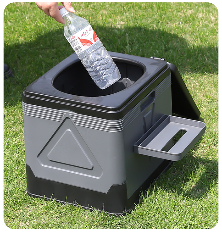 [in stock Wholesale] Outdoor Toilet Foldable Camping Toilet Portable Toilet Self-driving Emergency Toilet