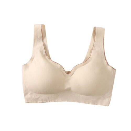 Best Friend Libra One Piece Seamless Wireless Sleeping Push Up Yoga Vest Sports Ice Silk Underwear Women's Bra
