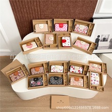 蔻家中长款钱包女收纳外贸原单时尚跨境零钱夹挂件礼盒包装批发