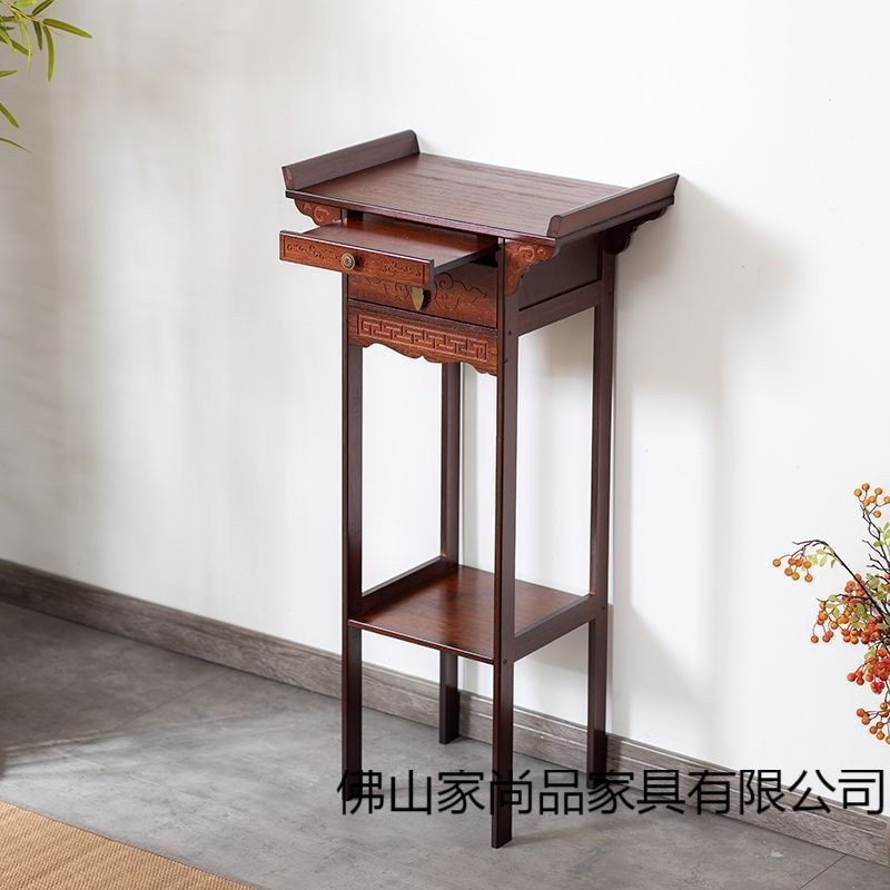 Altar Table for Offering, God of Wealth Buddha Table, Offering Table, Buddhist Altar, Modern Solid Wood Living Room, New Chinese Style Incense Table, Entrance Table