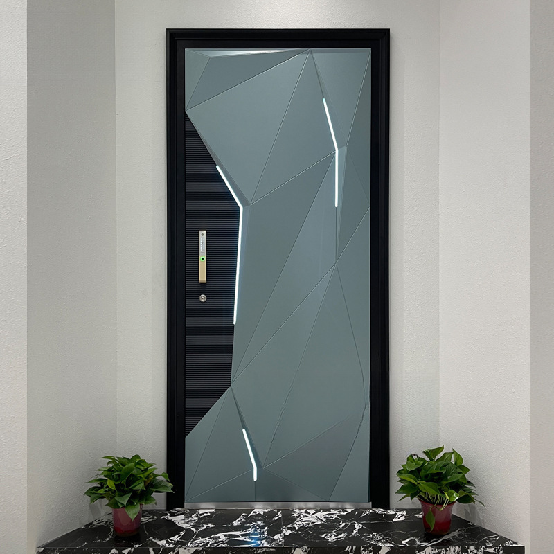 Chaosheng Cast Aluminum Entrance Door and Mother Door Security Door Home Entry Luxury Simple Residential Villa Door Entrance Door