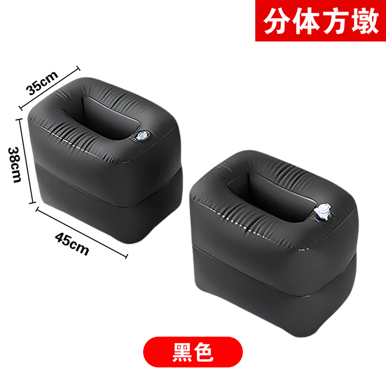 Car Inflatable Bed, Rear Seat Gap Filler Pad, Universal Booster Pad for Car Rear Seat, Inflatable Footrest for Car