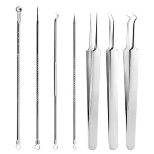 No. 8 Stainless Steel Ultra-Sharp Cell Clip for Beauty Salons, Blackhead and Acne Clip, Acne Removal Needle Cell Clip Set