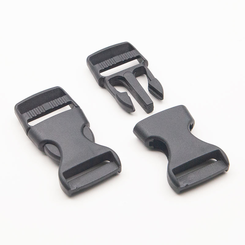 Botón de plástico en stock, bolsas negras, bolsas de cintura, botón de ajuste multifuncional, accesorios de botón de fijación Pom