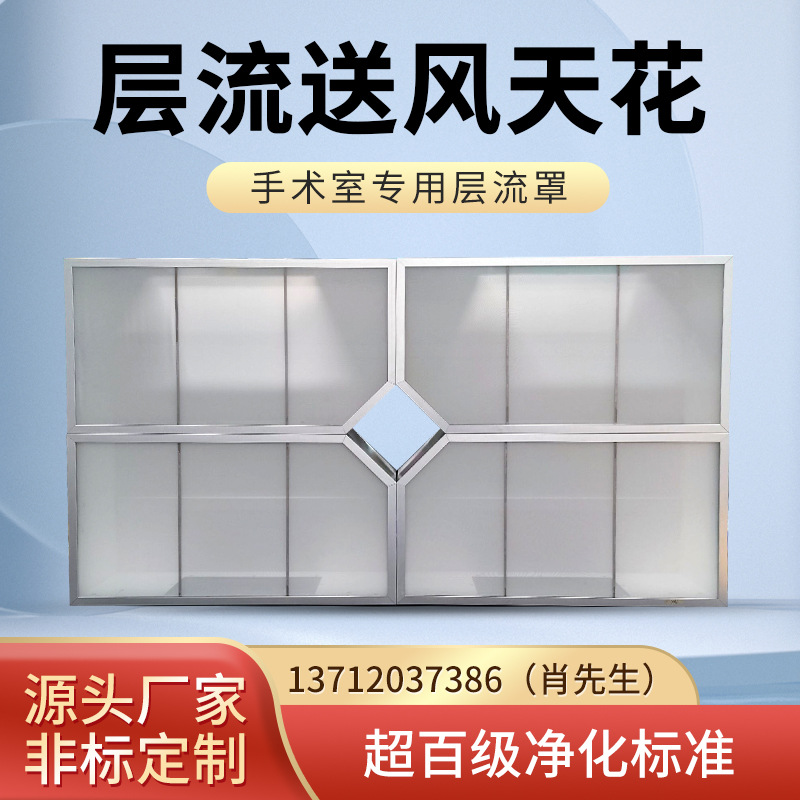 수술실 100 층 공기 공급 층류 후드는 먼지가없는 작업장에서 의료용 싱크대를 정화합니다.
